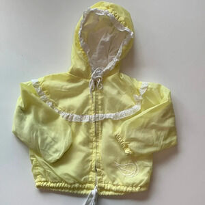 Little Ones - 12 month, yellow wind breaker, jacket